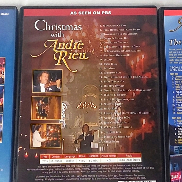 Andre Rieu The Ultimate Holiday Collection 3 DVD Set - Picture 8 of 9